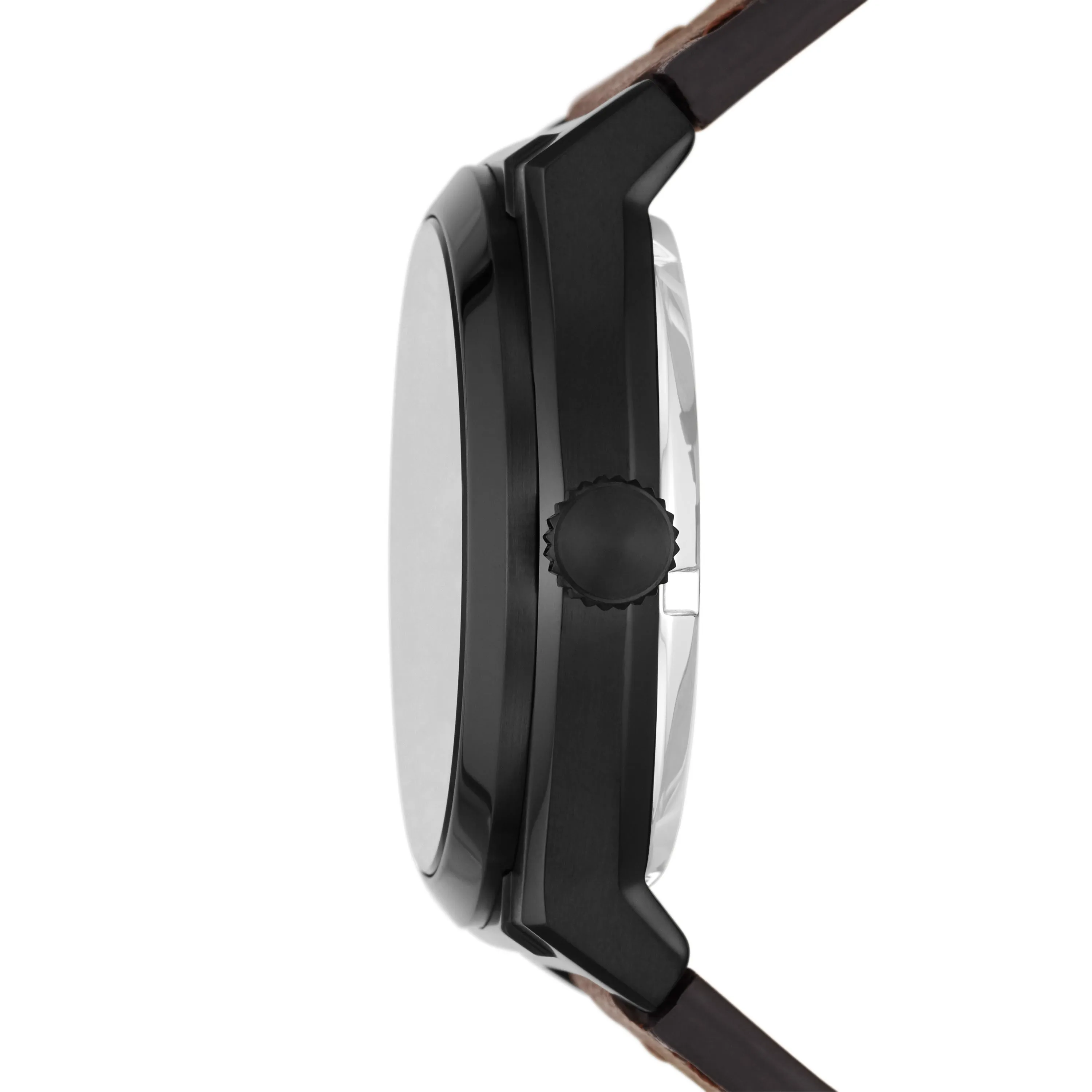 Everett Automatic Dark Brown Eco Leather Watch