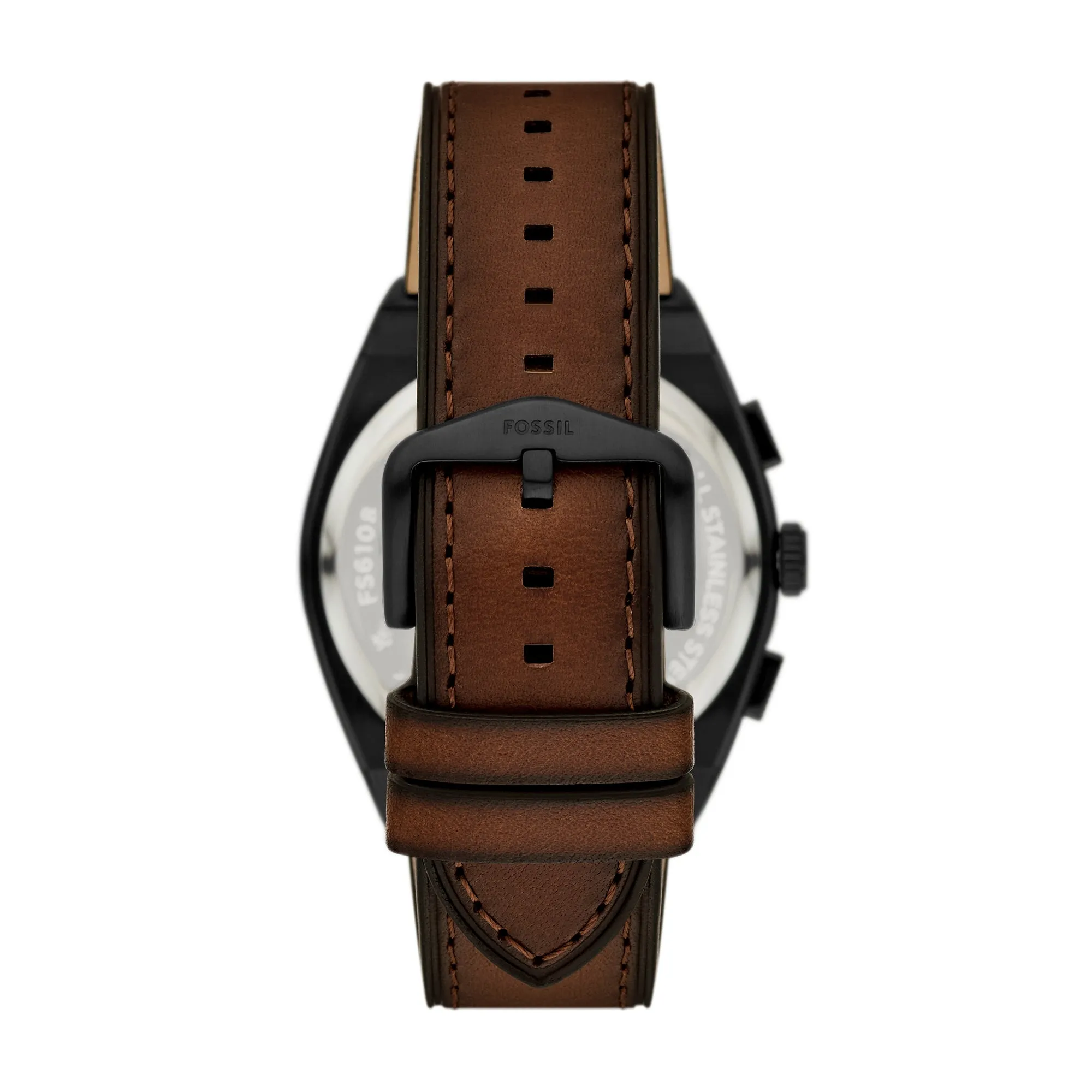 Everett Chronograph Brown Leather Watch