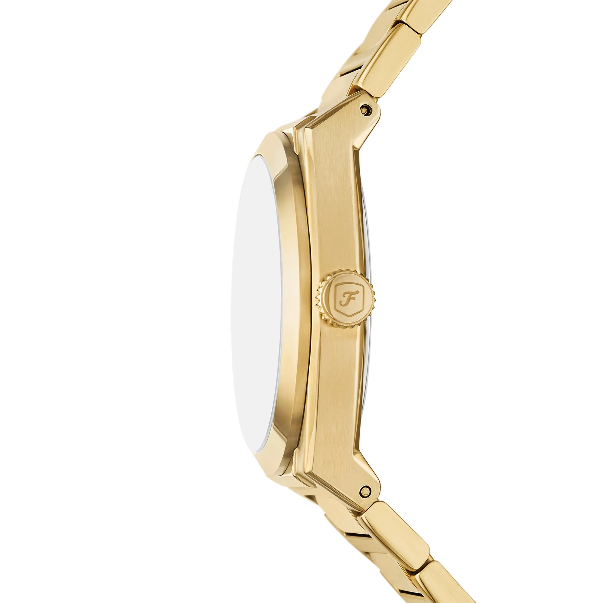 Everett Three-Hand Date Gold-Tone Stainless Steel Watch