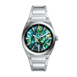 Everett Three-Hand Date Stainless Steel Watch