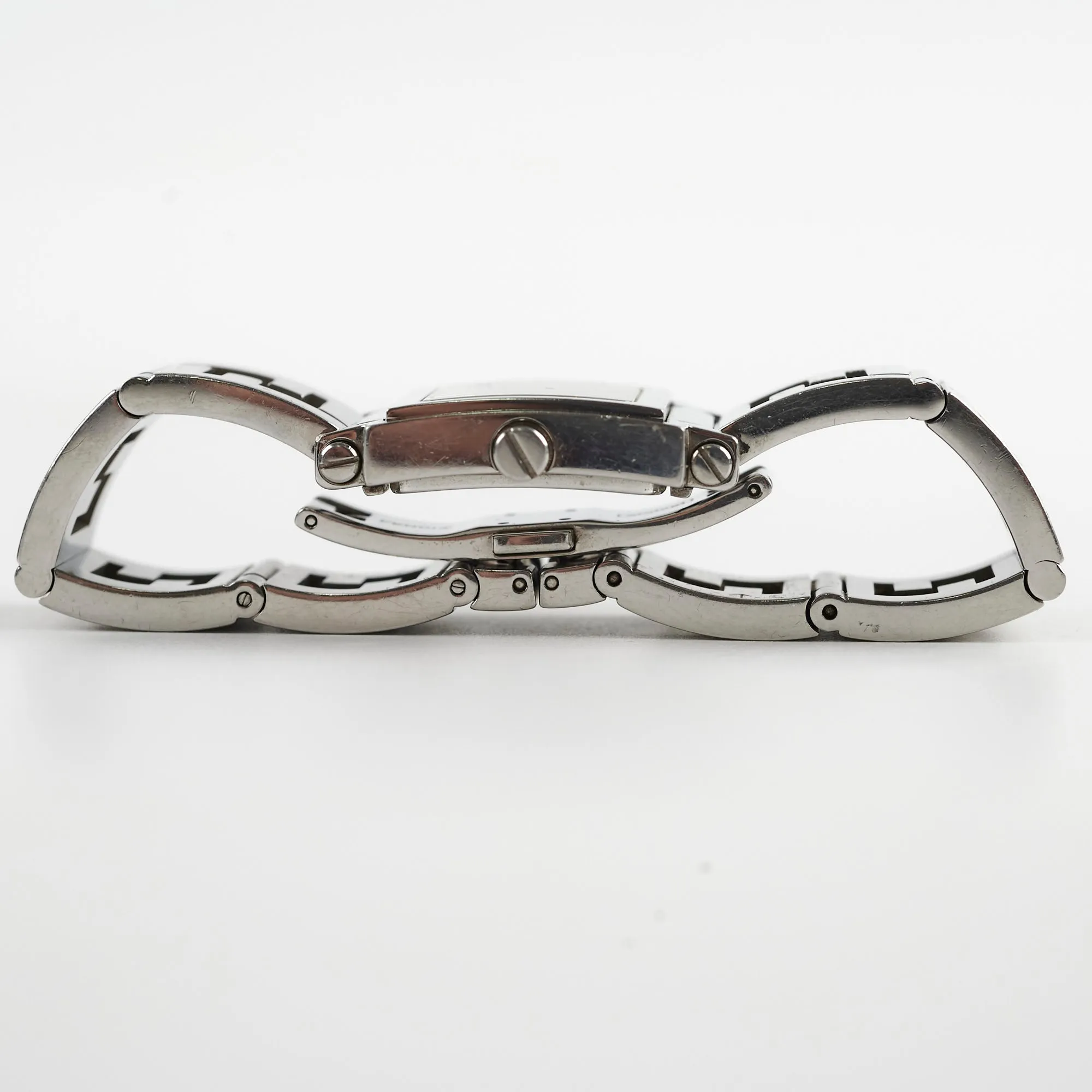 Fendi Silver 6000L Quadro Quartz Watch