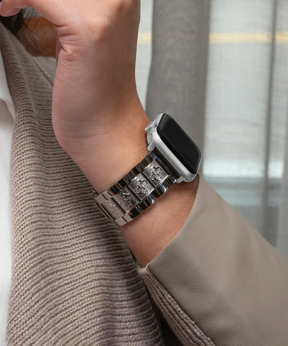 GUESS Logo Stainless Steel Band for Apple 38-40 mm Watch