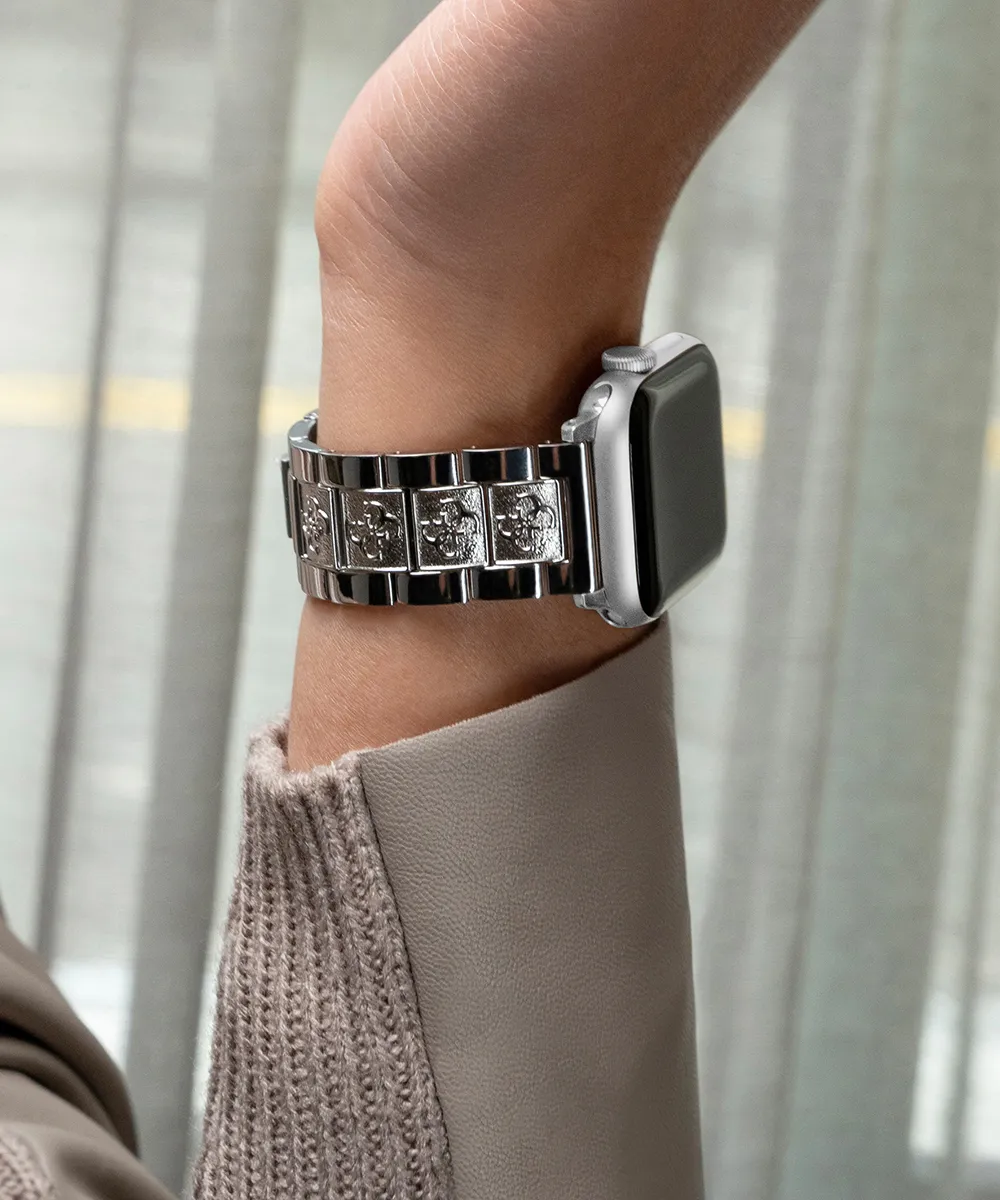GUESS Logo Stainless Steel Band for Apple 38-40 mm Watch