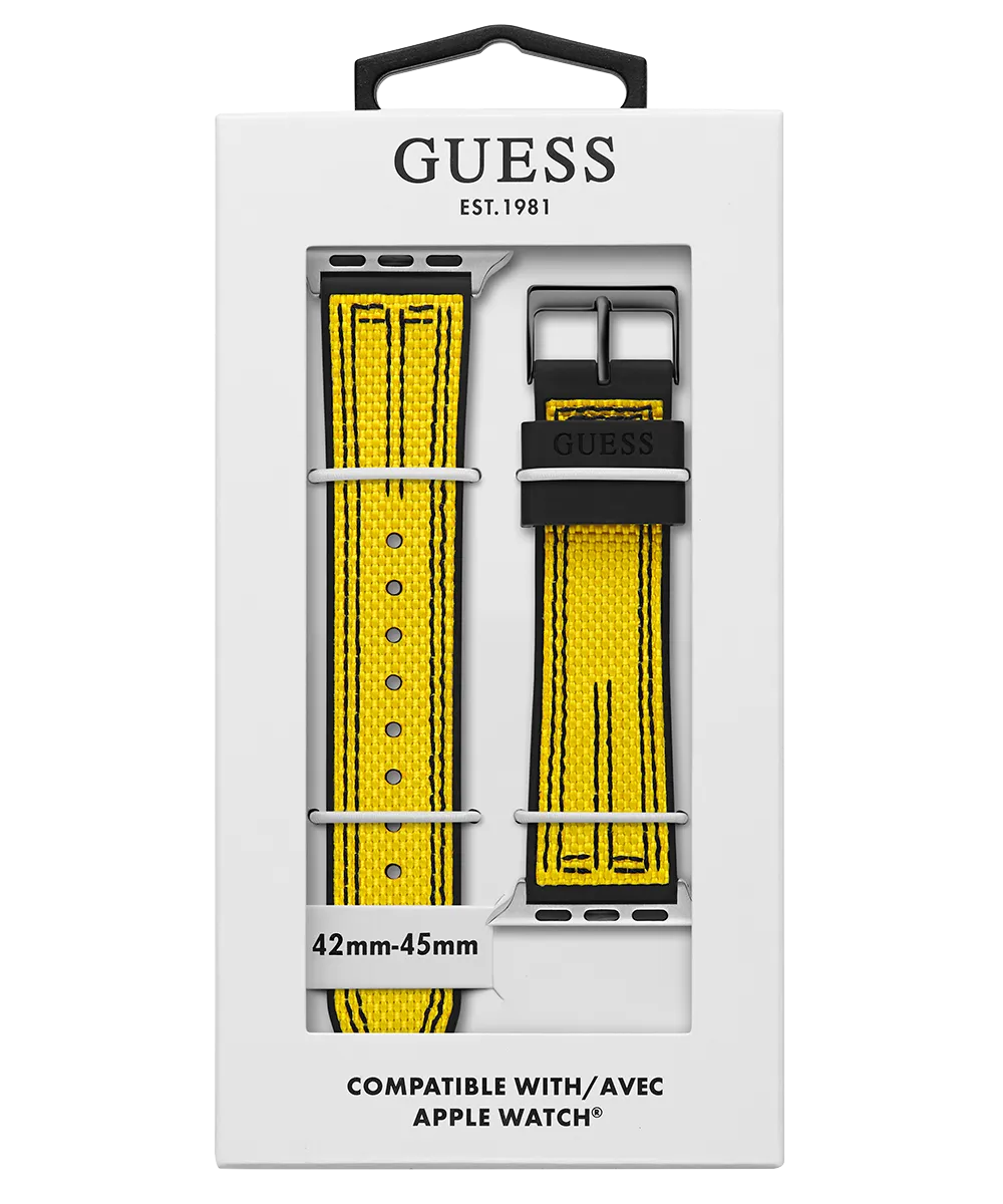 GUESS Nylon on Silicone Band for Apple 42-44 mm Watch