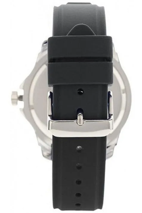 Guess Tread Black Silicon Strap Men's Watch W0967G1