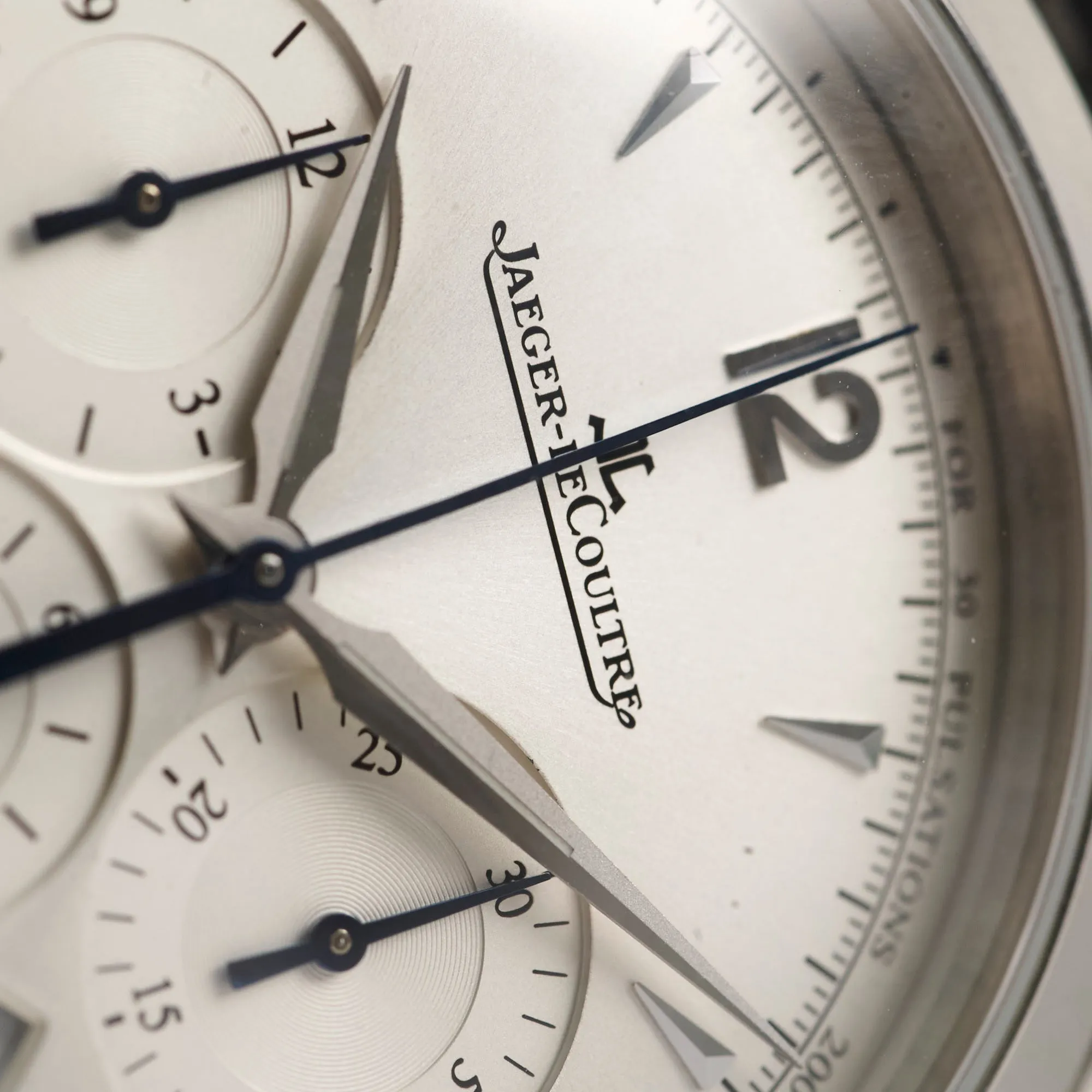 Jaegar LeCoultre Master Chronograph Q153842040mm Stainless Steel Watch
