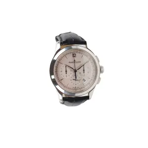Jaegar LeCoultre Master Chronograph Q153842040mm Stainless Steel Watch