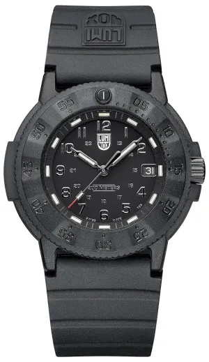 Luminox Original Navy SEAL CARBONOX Black Dial Black Rubber Strap Date Divers Quartz Mens Watch XS.3001.EVO.BO