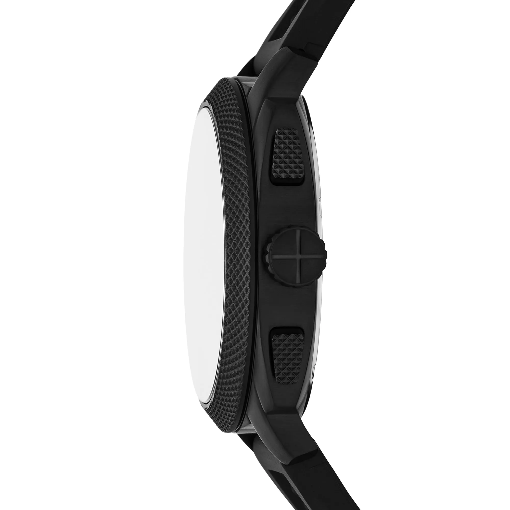 Machine Chronograph Black Silicone Watch