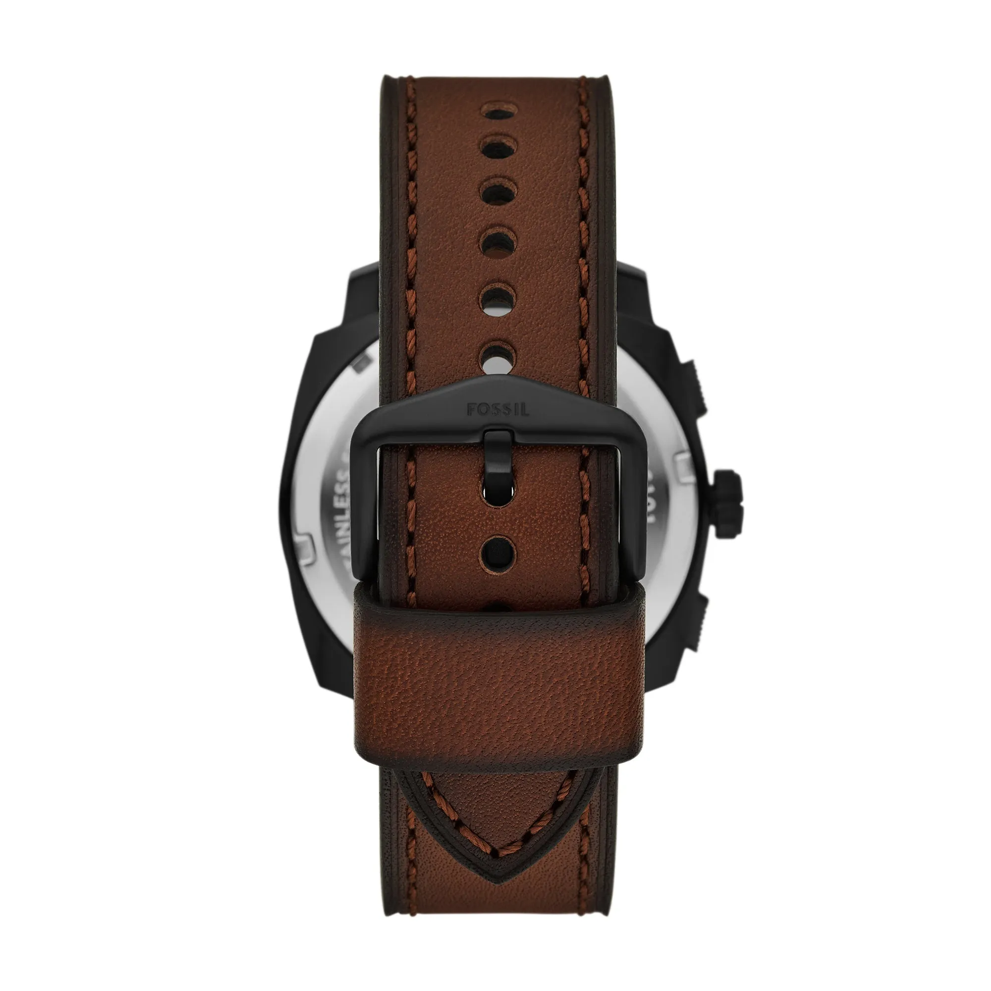 Machine Chronograph Brown Leather Watch