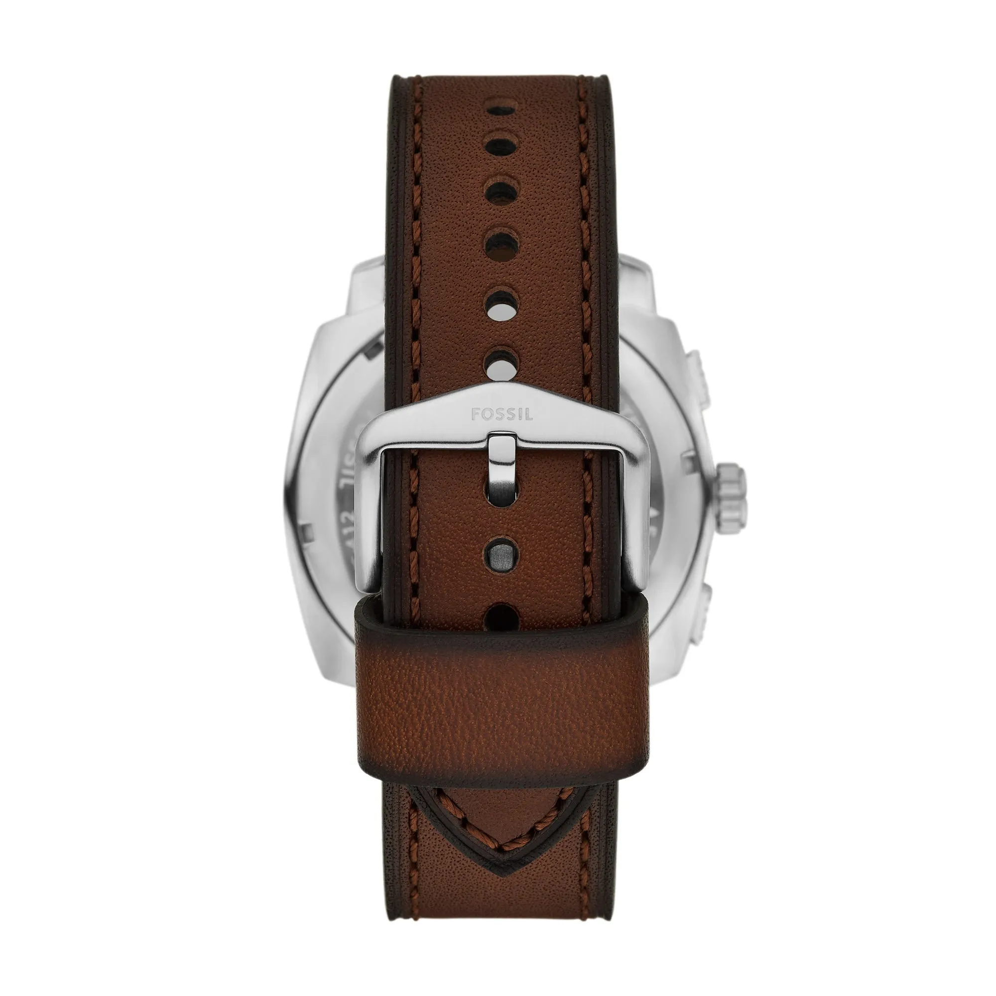Machine Chronograph Brown Leather Watch