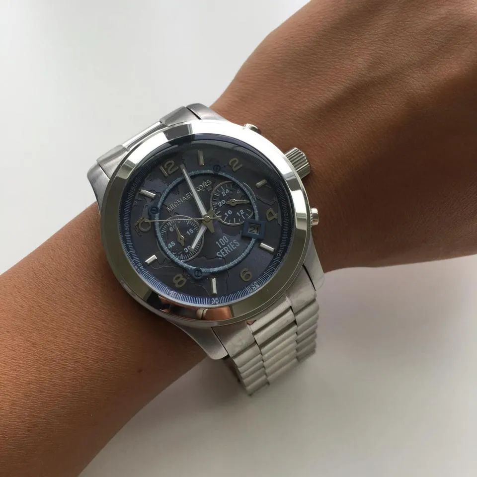 Michael Kors Stop Hunger Chronograph Silver Men's Watch Men's Watch MK8314