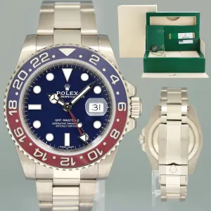 MINT PAPERS Rolex GMT-Master II Pepsi White Gold Blue Dial 116719BLRO Watch Box
