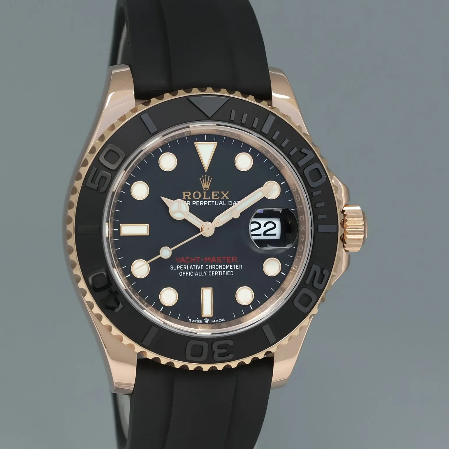 MINT PAPERS Rolex Yacht-Master 126655 Everose 40mm Oysterflex Watch Box