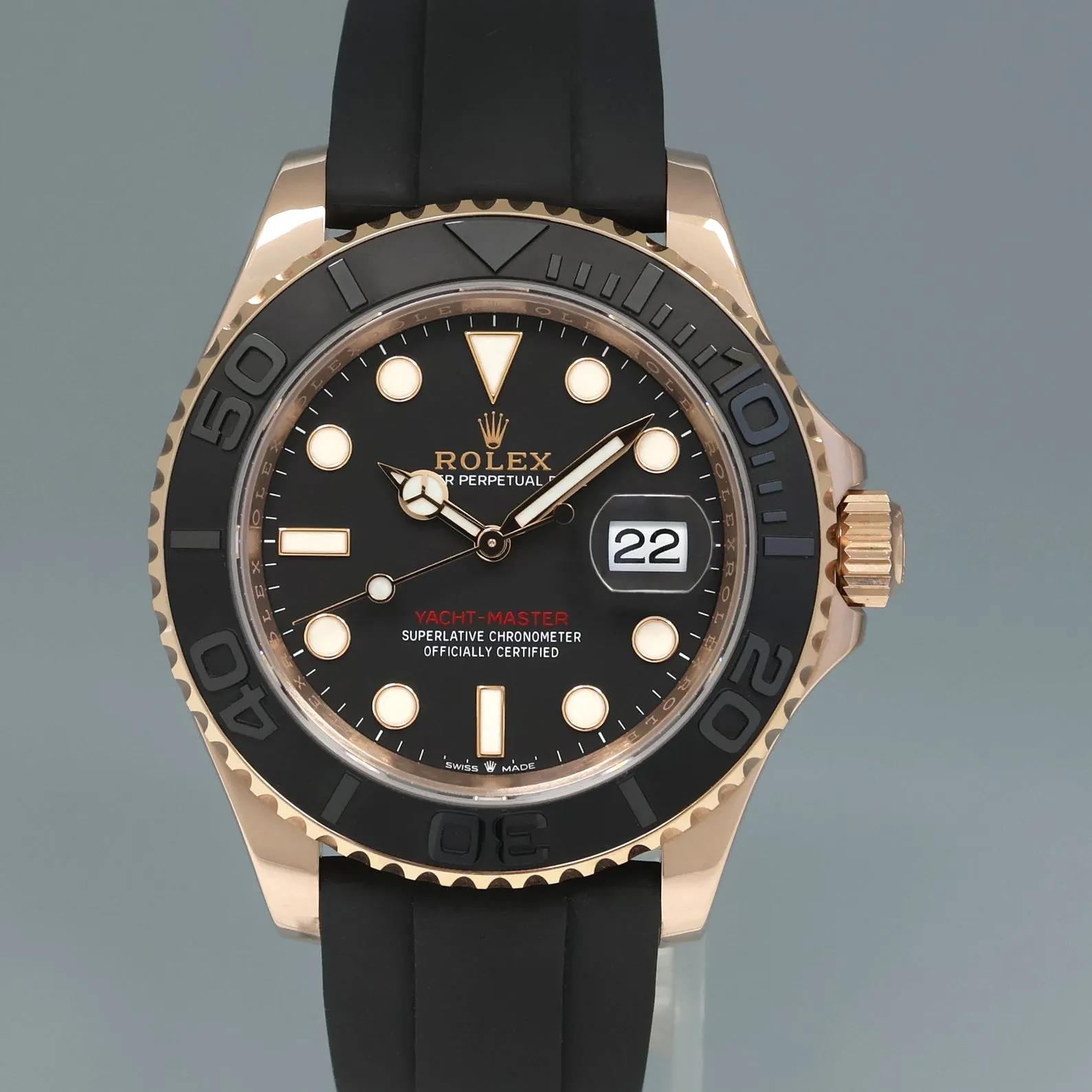 MINT PAPERS Rolex Yacht-Master 126655 Everose 40mm Oysterflex Watch Box
