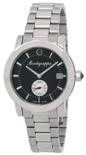 Montegrappa Nerouno Black Dial Date Stainless Steel Quartz Women's Watch IDLNWA11