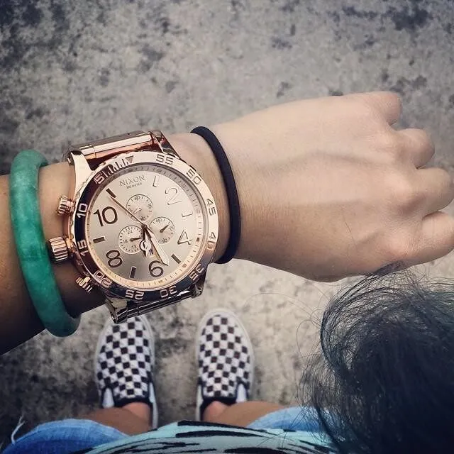 Nixon 51-30 Chrono Rose Gold Men's Watch Men's Watch A083-897