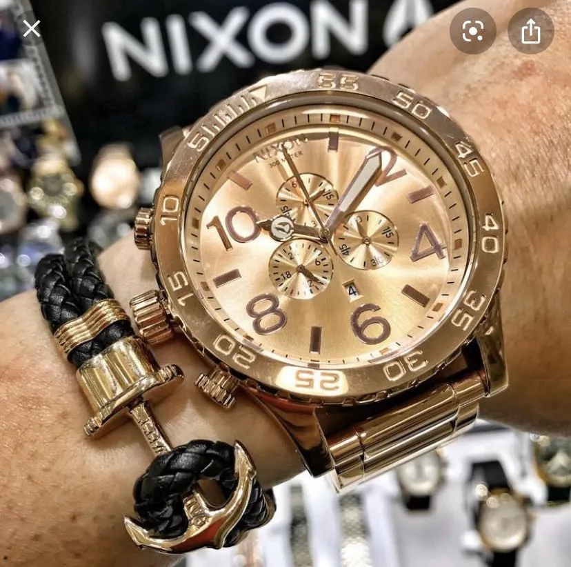 Nixon 51-30 Chrono Rose Gold Men's Watch Men's Watch A083-897