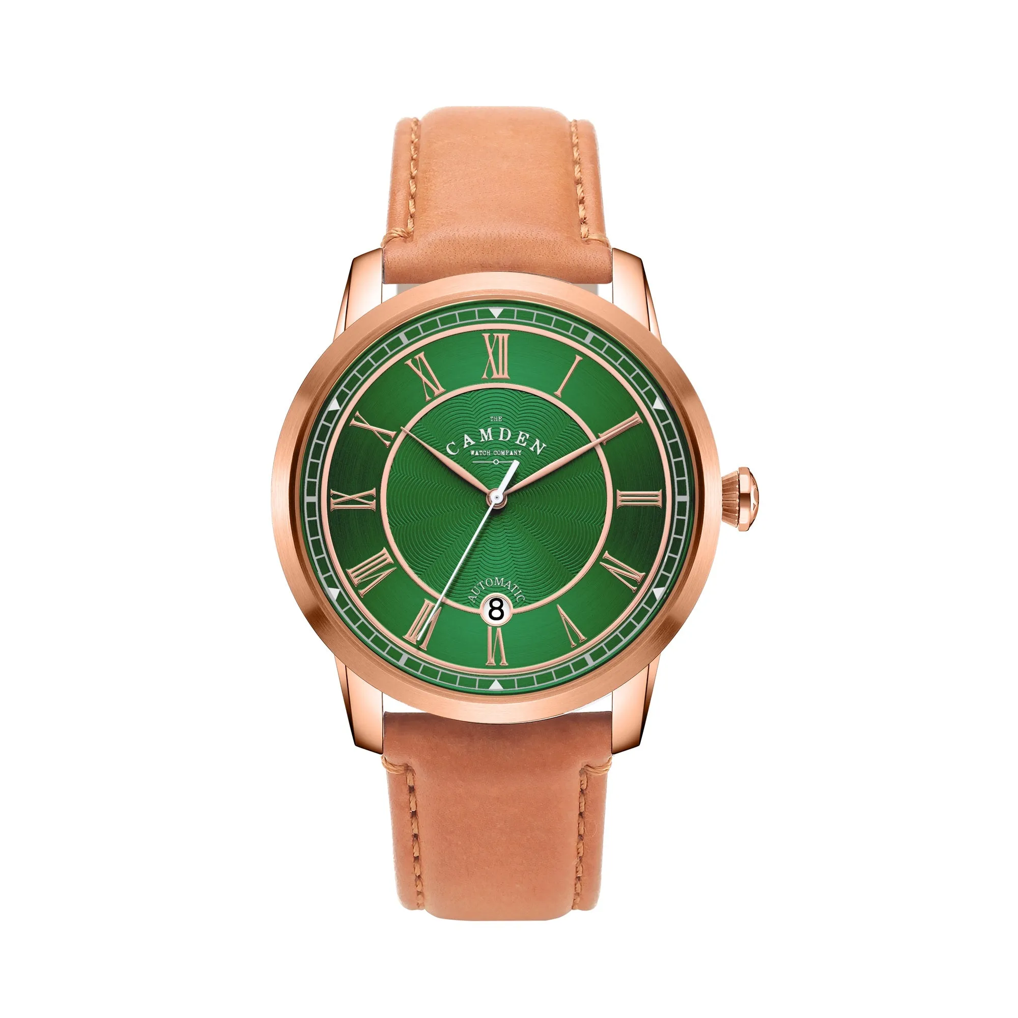 No.29 Automatic Rose Gold, Green and Tan