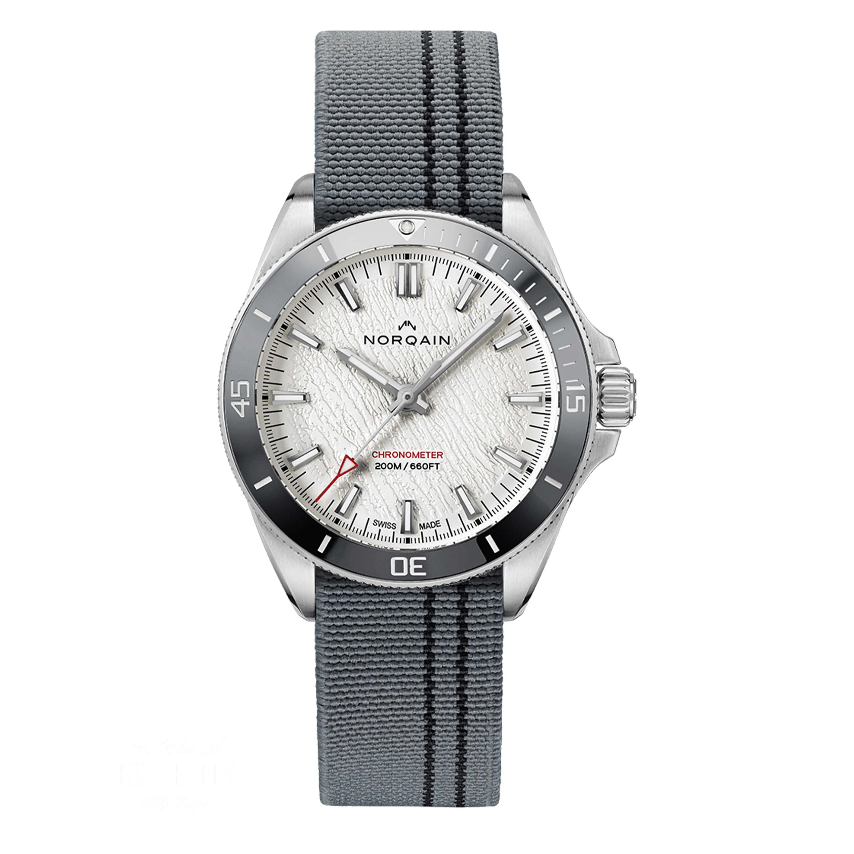 Norqain Adventure Neverest Glacier watch, 40mm White Dial, NN1001SC3CA/GL101/15GBF