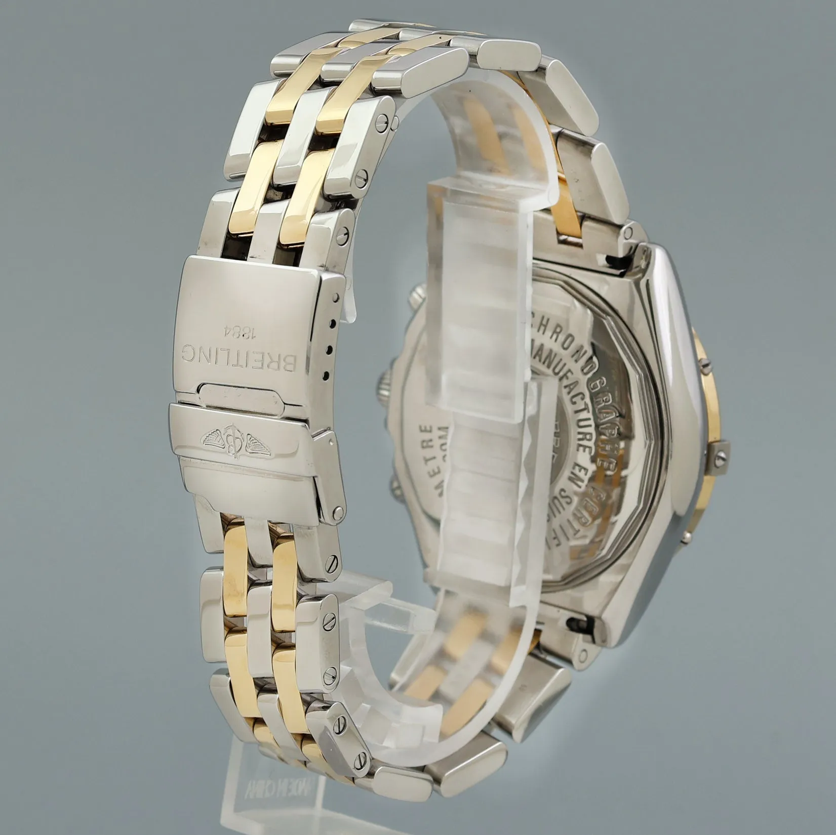 PAPERS Breitling Crosswind Automatic D13355 Two Tone Gold 42mm White Watch Box