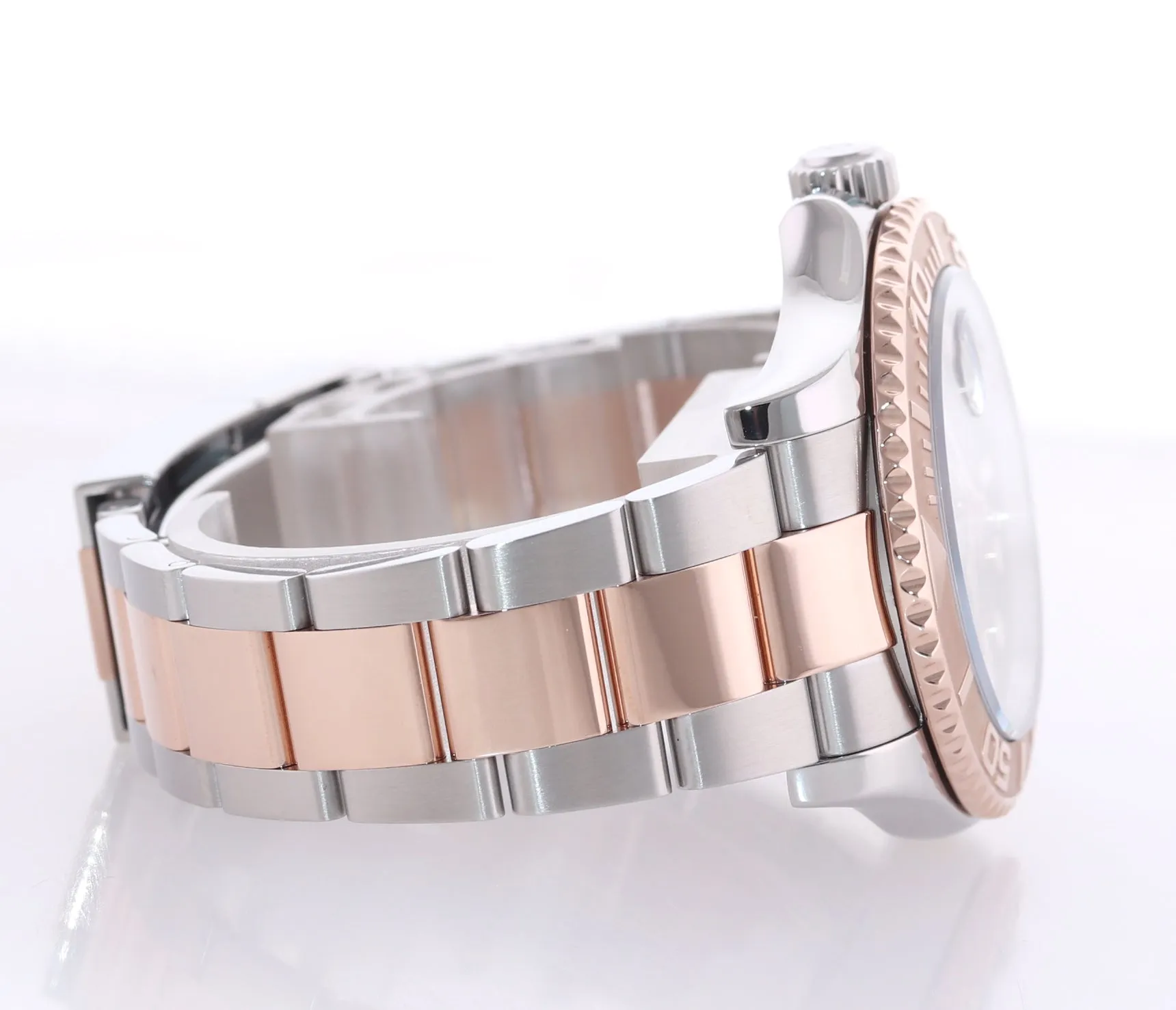 PAPERS MINT 2018 Rolex Yacht-Master 116621 CHOCOLATE 40mm Rose Gold Steel Watch
