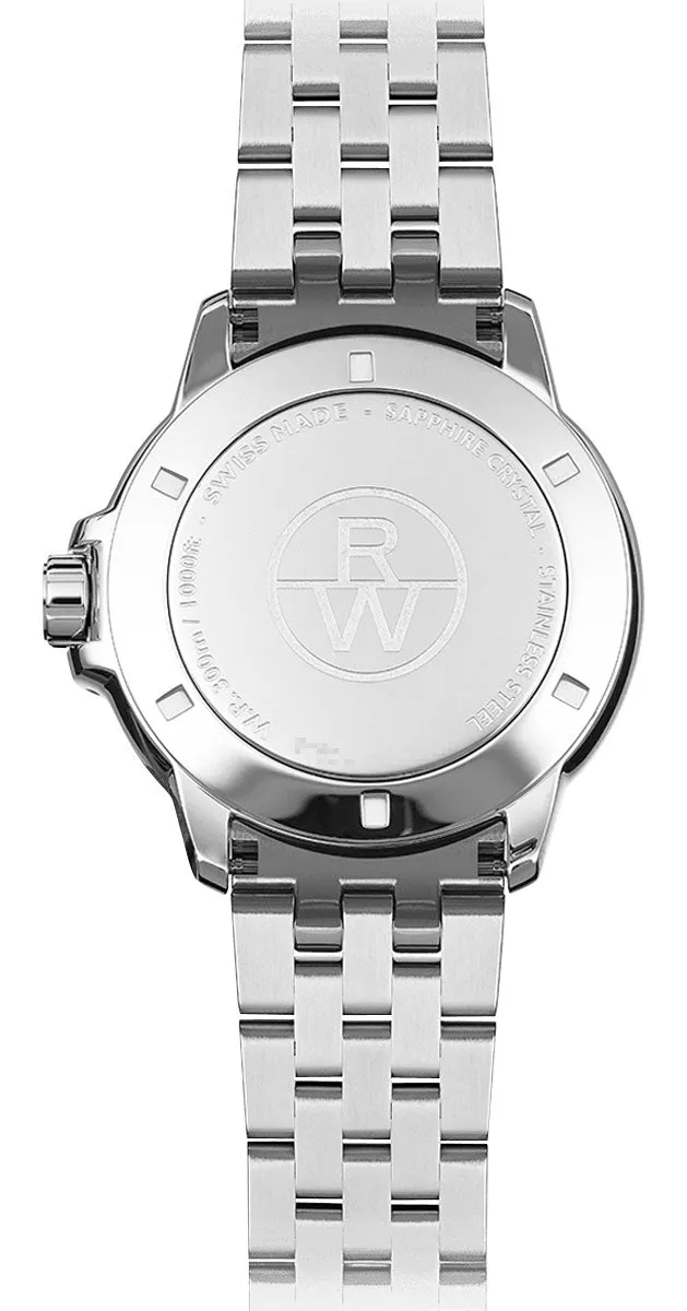Raymond Weil Tango Stainless Steel Gray Dial Date Divers Quartz Mens Watch 8160-ST-00608