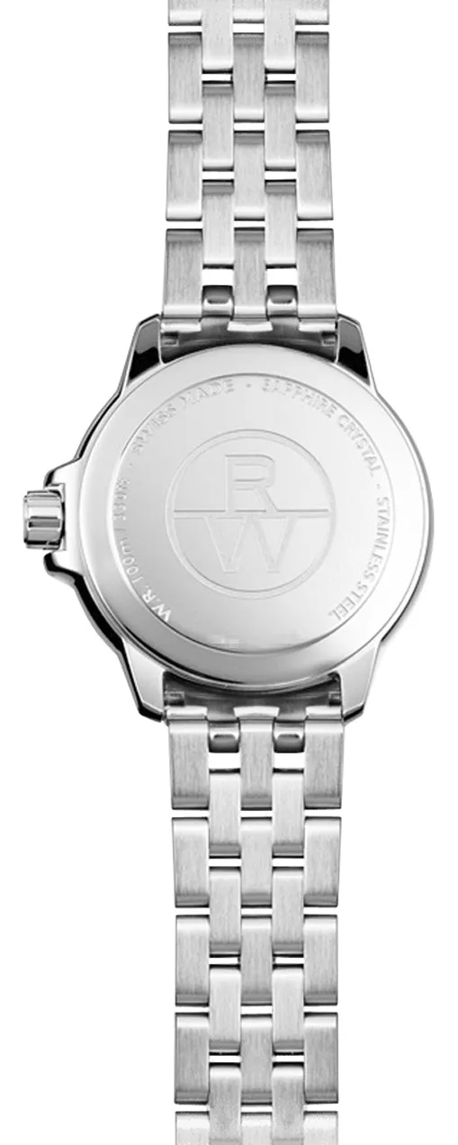 Raymond Weil Tango Stainless Steel Green Dial Date Quartz Womens Watch 5960-ST-00520