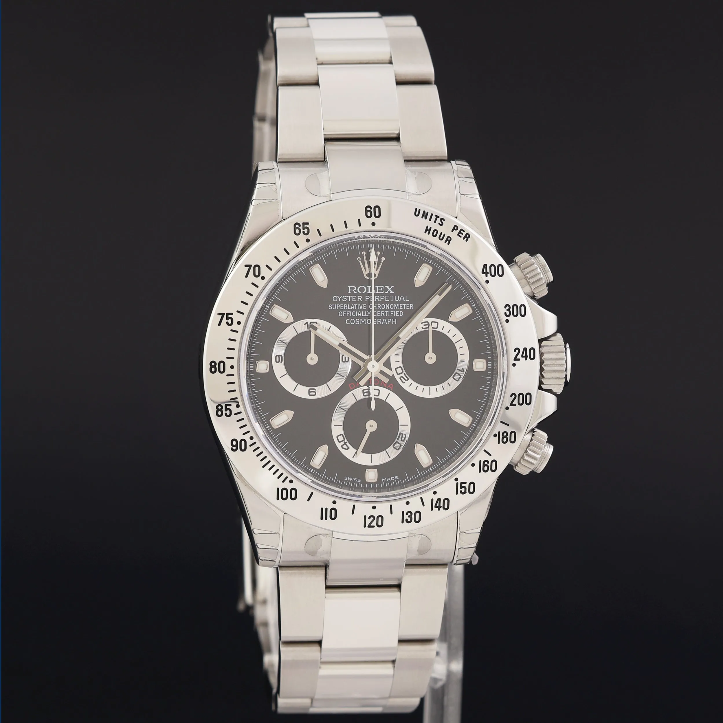 STICKERS NEW 2011 Rolex Daytona 116520 Black Dial Steel Chronograph 40mm Watch Box