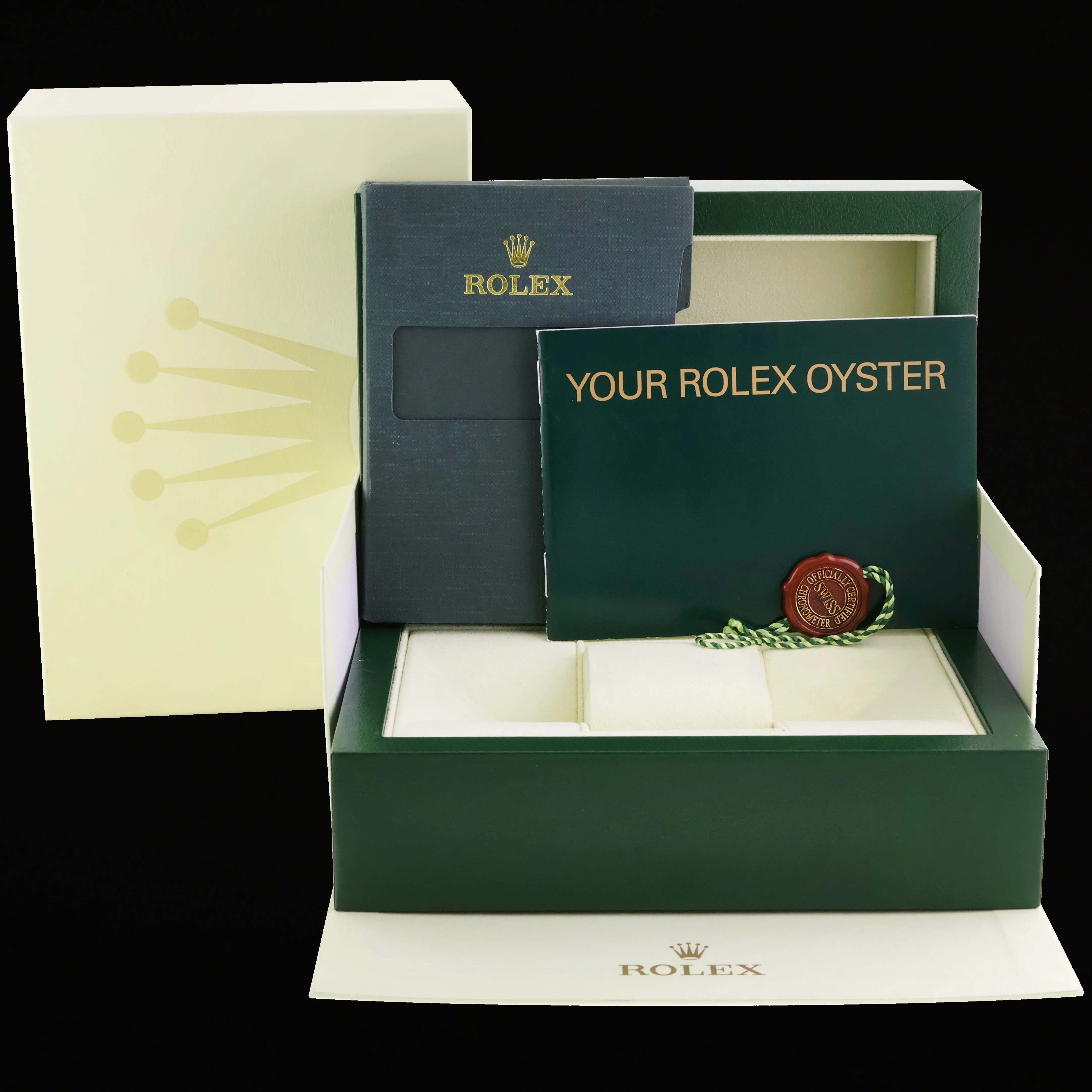 STICKERS NEW 2011 Rolex Daytona 116520 Black Dial Steel Chronograph 40mm Watch Box
