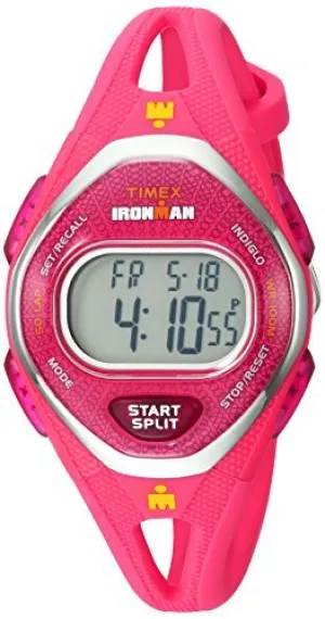 Timex Women's TW5M10700 Ironman Sleek 50 Pink Silicone Strap Watch