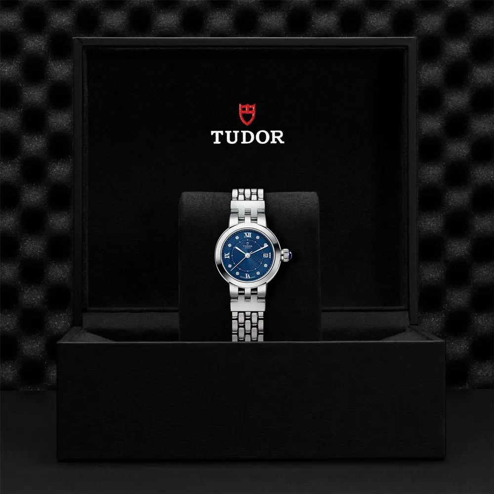 TUDOR Clair de Rose 26mm Blue Diamond Set Dial Ladies Watch M35200-0010