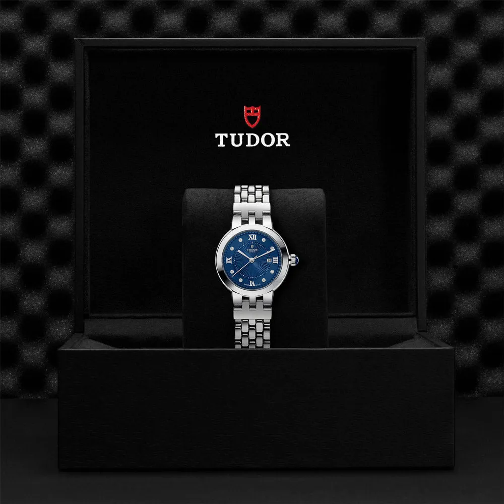 TUDOR Clair de Rose 30mm Blue Diamond Set Dial Ladies Watch M35500-0010