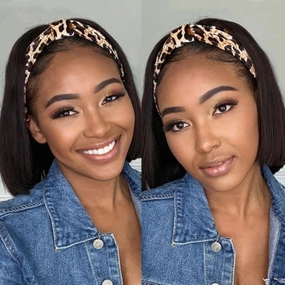 Weekly Special | Affordable Headband Bob Wig 100% Human Hair (Get 2 Free Trendy Headbands)