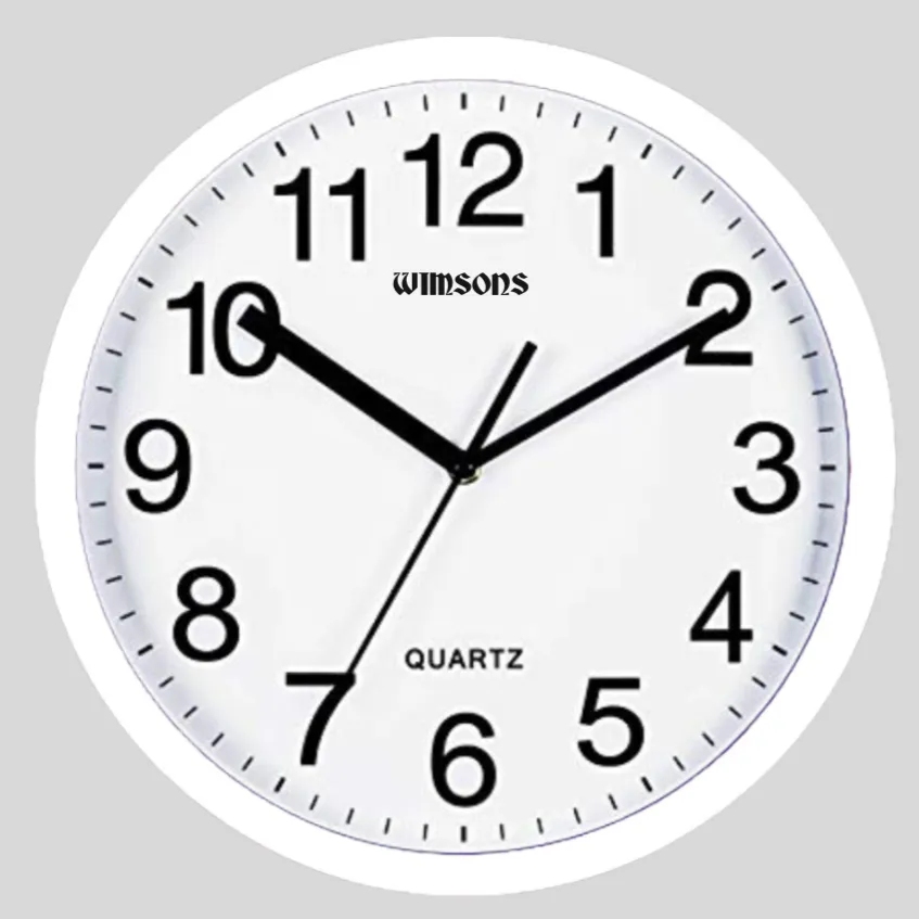 WIMSONS 303 WALL CLOCK (WHITE)